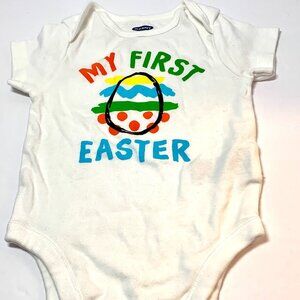 Old Navy 100% Cotton My First Easter One Piece 6-8mo
